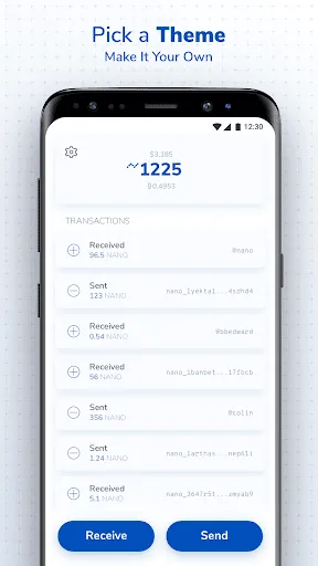 Capturas de pantalla de Natrium - NANO Wallet