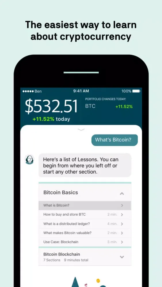 Tangkapan skrin Buy Bitcoin & Ether with Ben
