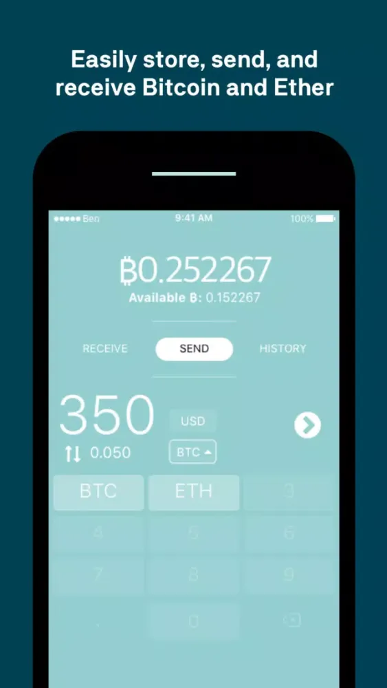 Tangkapan skrin Buy Bitcoin & Ether with Ben