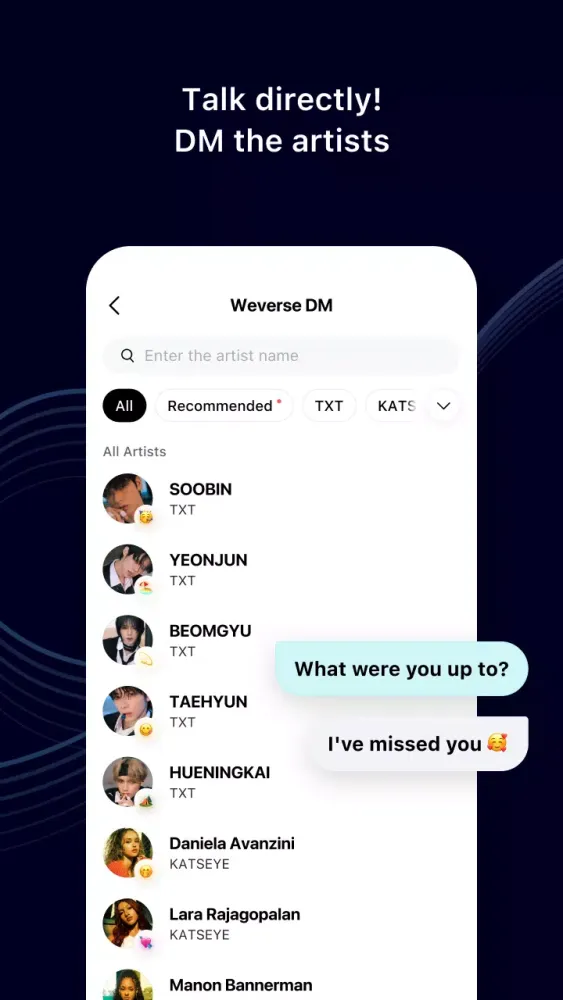 Скриншоты Weverse