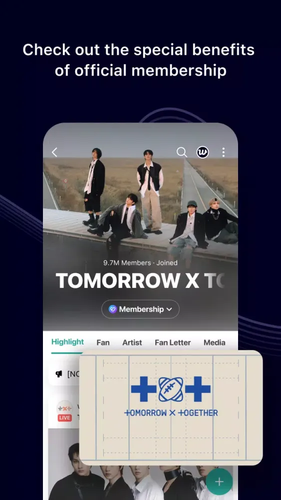 Скриншоты Weverse