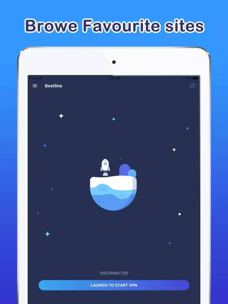 Ảnh chụp màn hình của Bestline VPN Super Fast Proxy iPad 