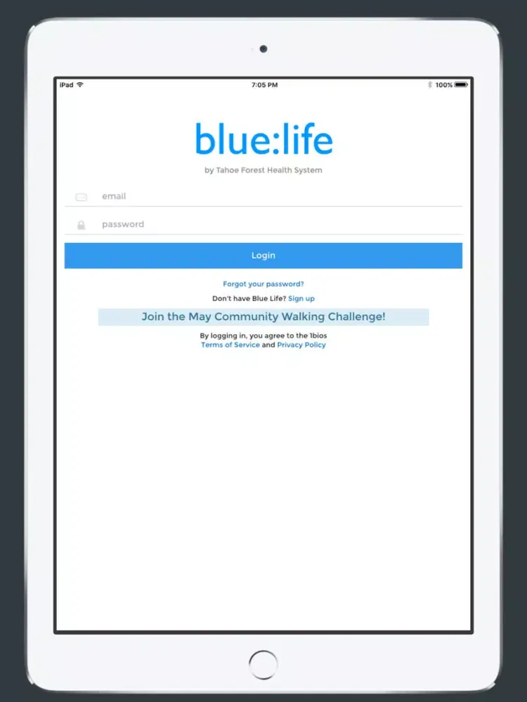 Tangkapan skrin Blue Life by Tahoe Forest iPad 