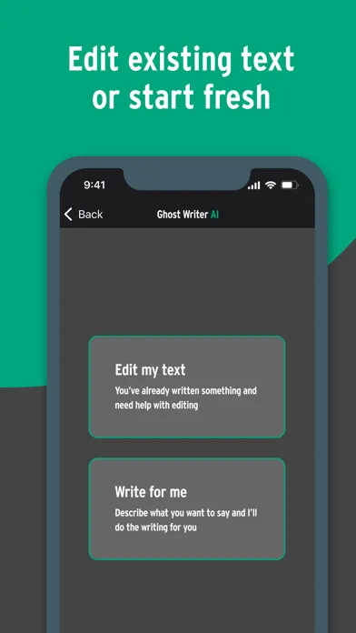 Tangkapan skrin GhostWriter AI Pro