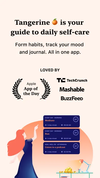 Tangerine: Self-care & Goals স্ক্রিনশট