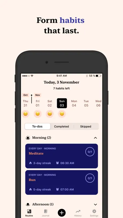 Tangerine: Self-care & Goals স্ক্রিনশট