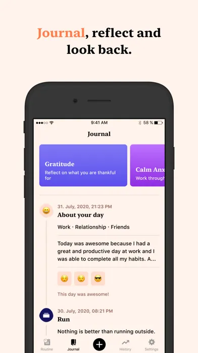 Tangerine: Self-care & Goals স্ক্রিনশট