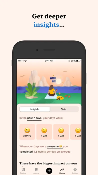 Tangerine: Self-care & Goals স্ক্রিনশট