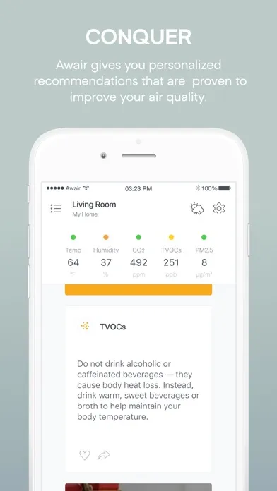 Capturas de pantalla de Awair Home - Breathe Easy