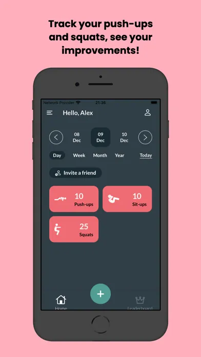 PushUP Challenges Screenshots