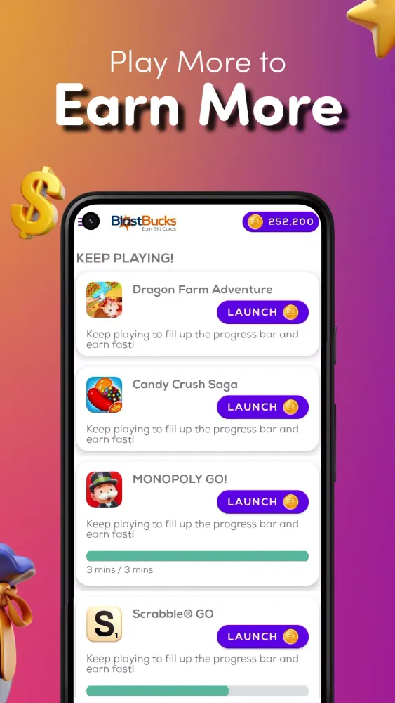 BlastBucks سکرین شاٹس