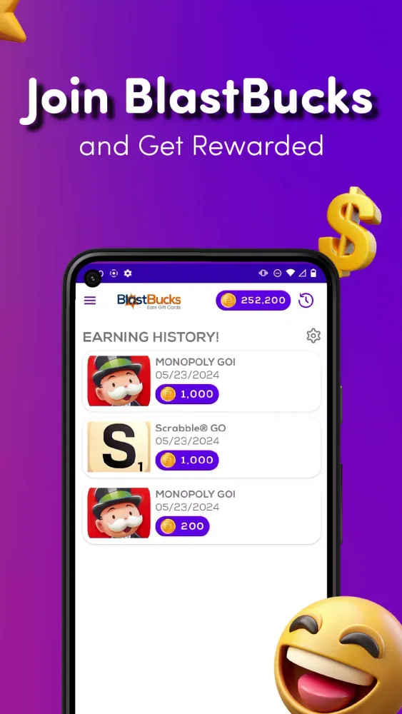 BlastBucks سکرین شاٹس