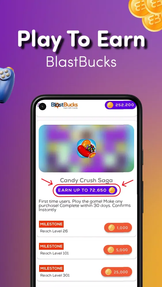 BlastBucks سکرین شاٹس