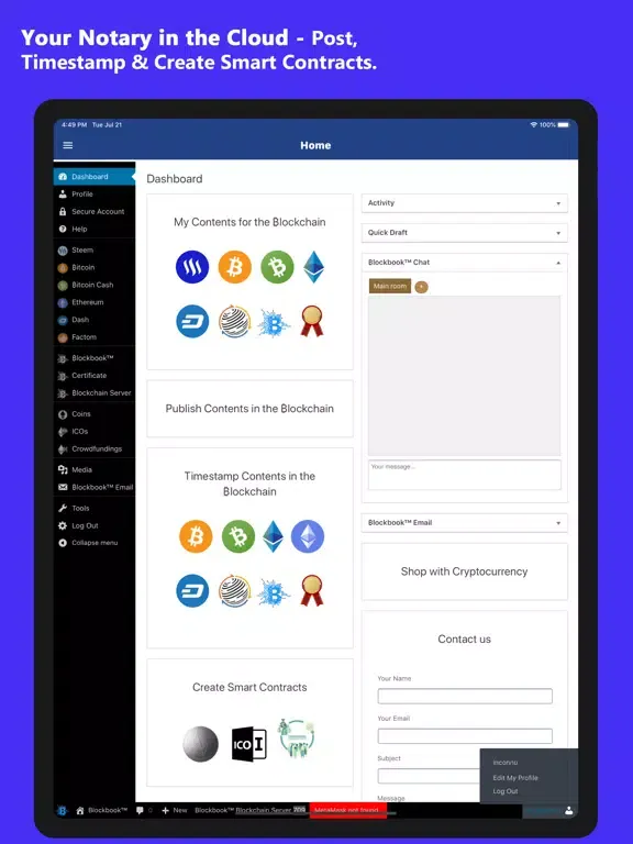 Blockbook™ iPad  スクリーンショット
