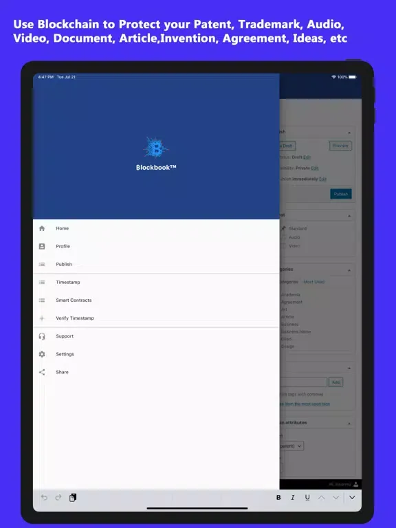 Blockbook™ iPad  スクリーンショット