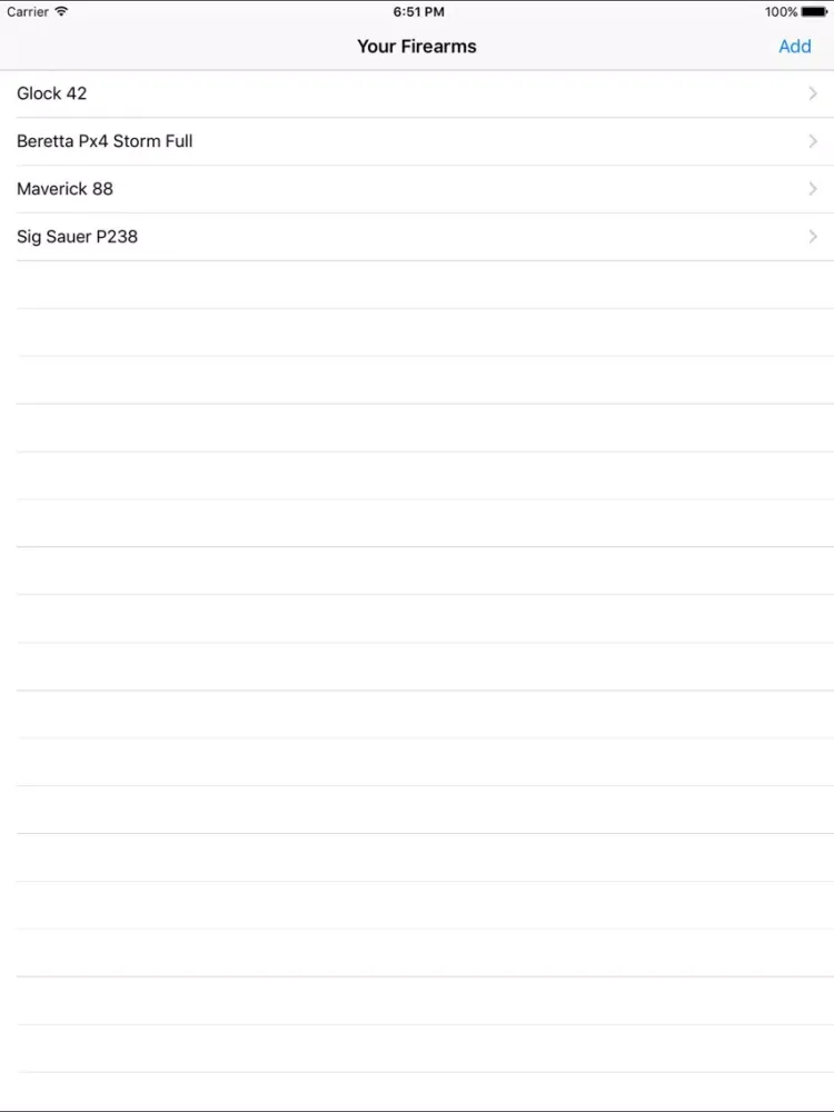 Capturas de tela do GunRecords Free iPad 