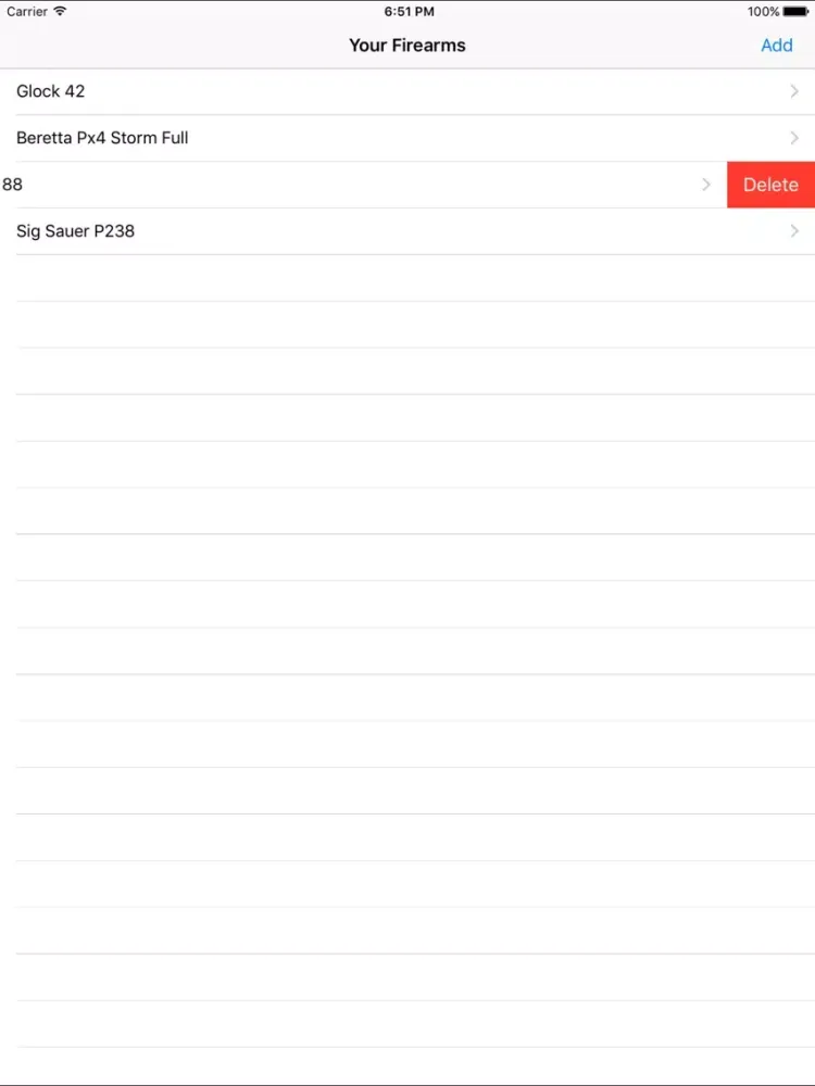 Capturas de tela do GunRecords Free iPad 