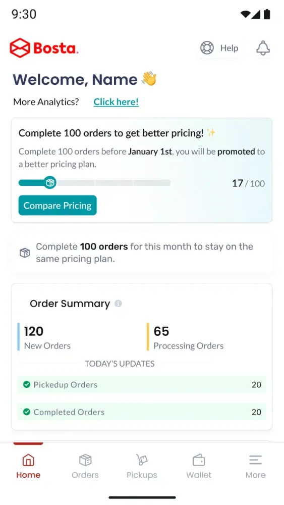 Bosta: Redefining Logistics. Screenshots