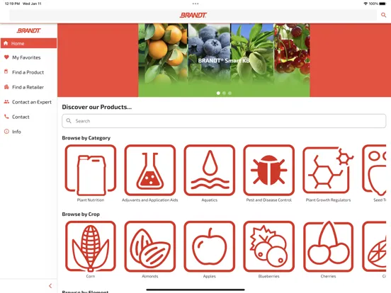 BRANDT Ag Product Finder iPad  스크린샷