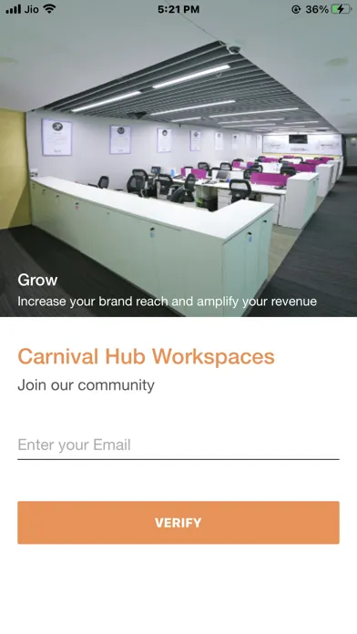 Screenshot di Carnival Hub Workspaces
