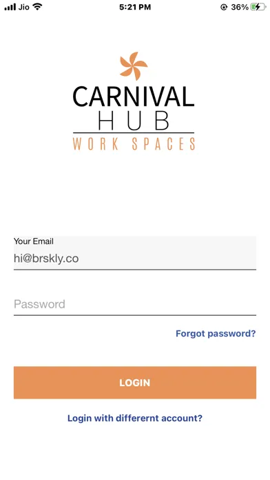Screenshot di Carnival Hub Workspaces