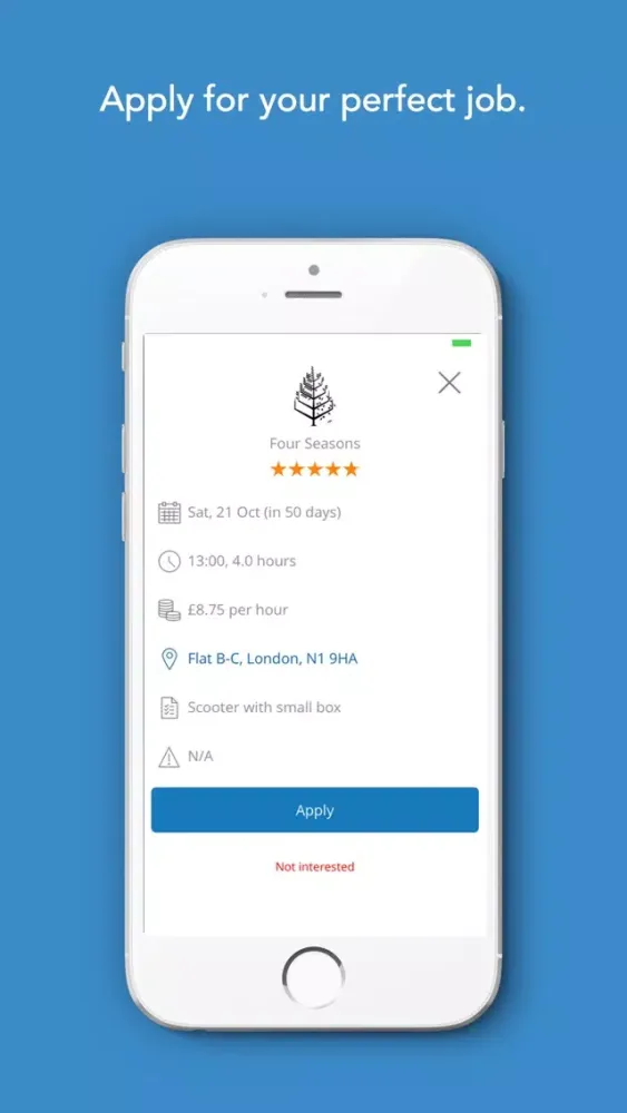 Ảnh chụp màn hình của BuzzWorker - Jobs on Demand