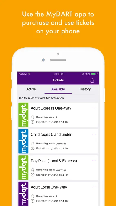 Ảnh chụp màn hình của MyDART Des Moines