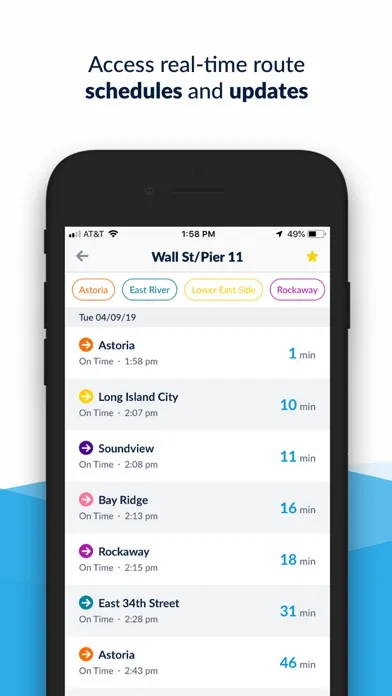 NYC Ferry Screenshots