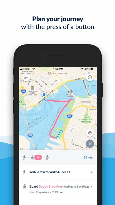 NYC Ferry Screenshots