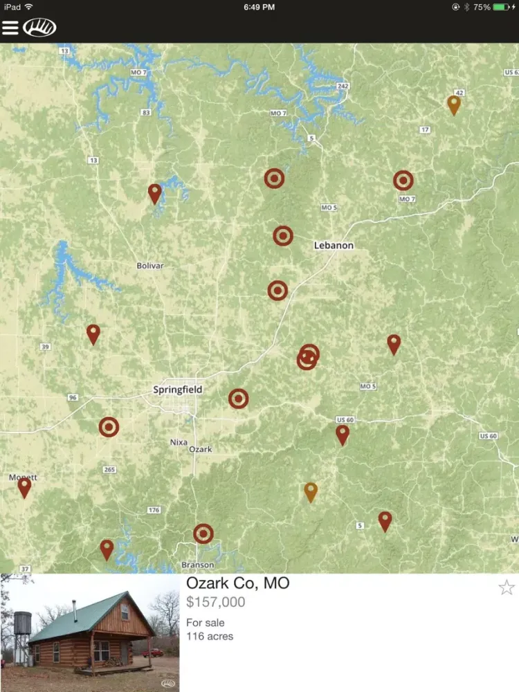 تصاویر Find Land for Sale – Whitetail Properties iPad 