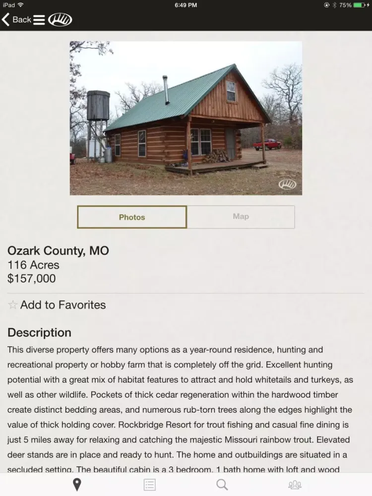 تصاویر Find Land for Sale – Whitetail Properties iPad 