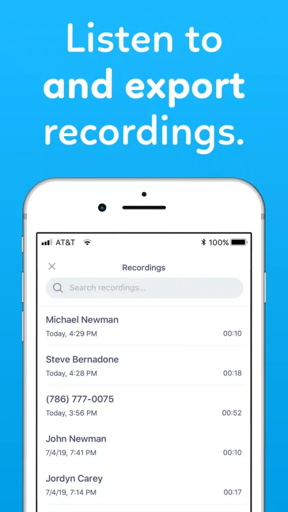 Call Recorder – Rec for iPhone Screenshots