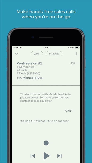 Tangkapan layar CallWallet – Making CRM Mobile
