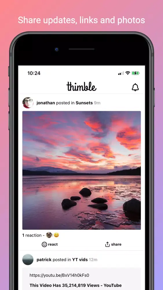 Скриншоты Thimble - Group sharing