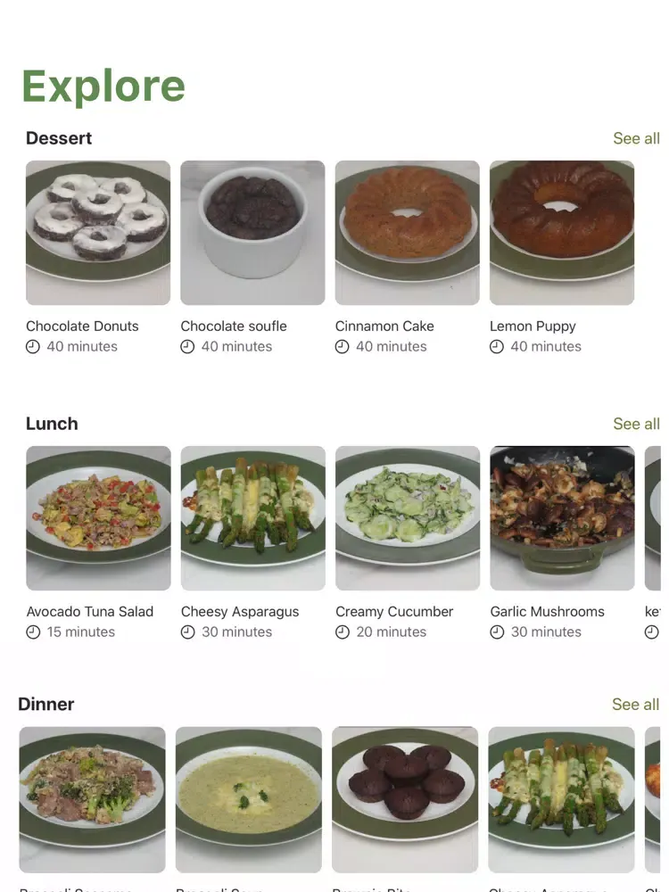 Keto Diet Recipes + iPad स्क्रीनशॉट