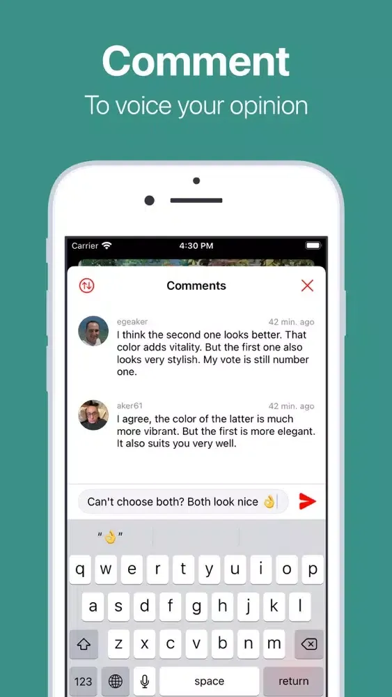 Capturas de tela do Compare - Create Polls & Vote