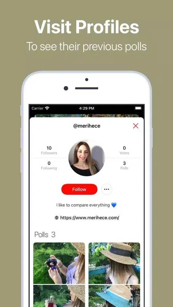 Capturas de tela do Compare - Create Polls & Vote