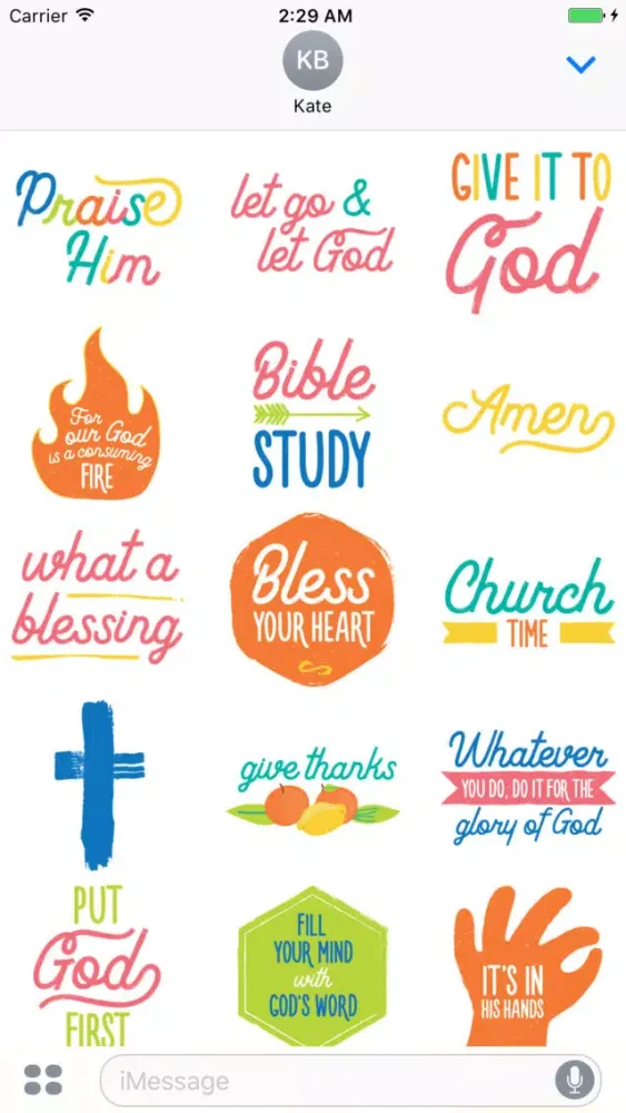 Bible Stickers Series One应用截图