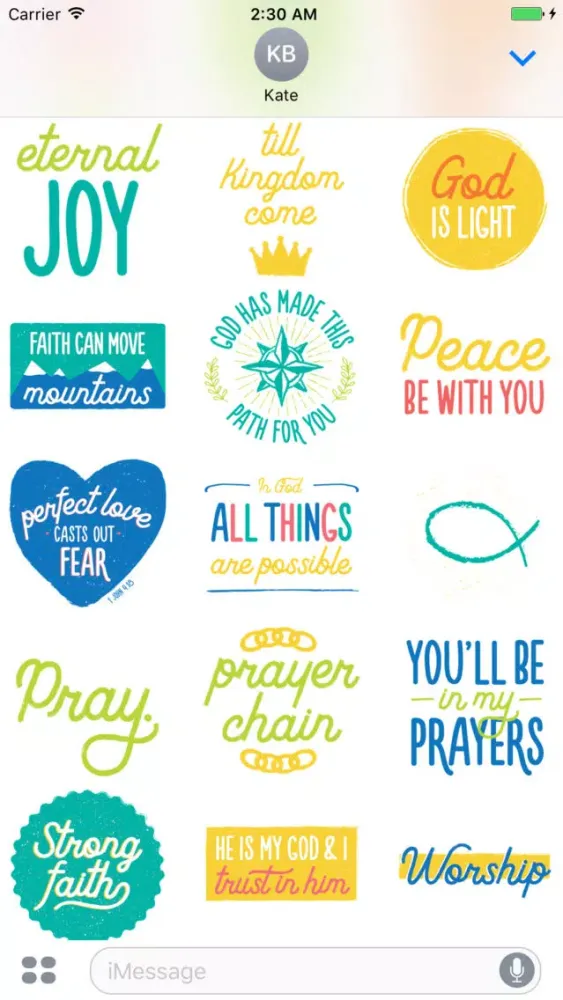 Bible Stickers Series One应用截图