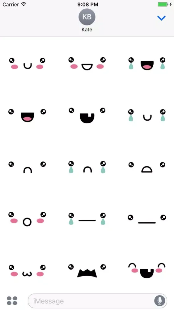 Kawaii Cute Faces and Expressions স্ক্রিনশট