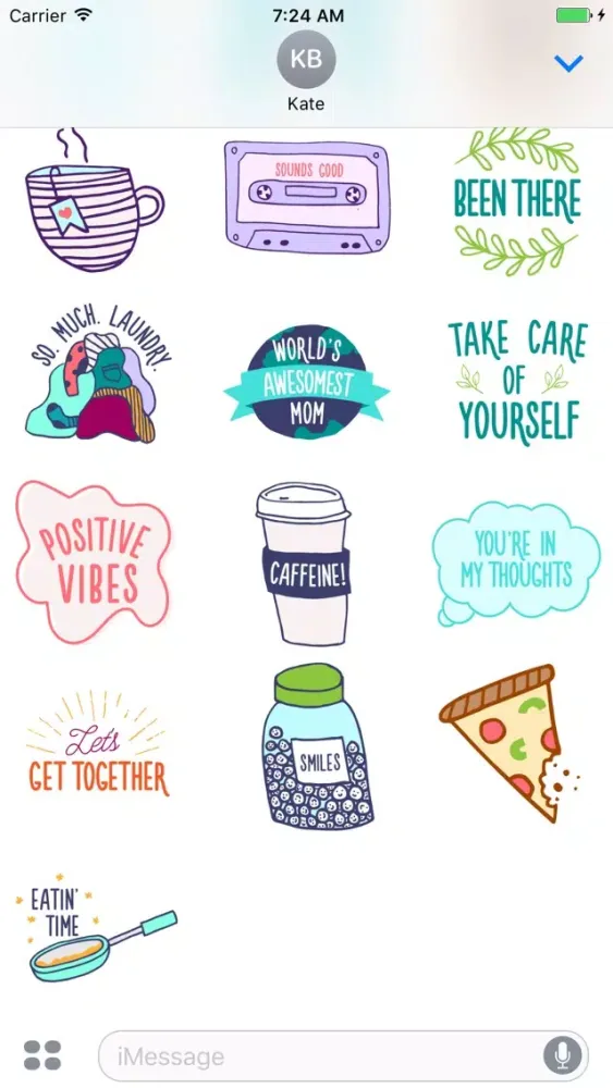 Mom and Baby Adelle Stickers Screenshots