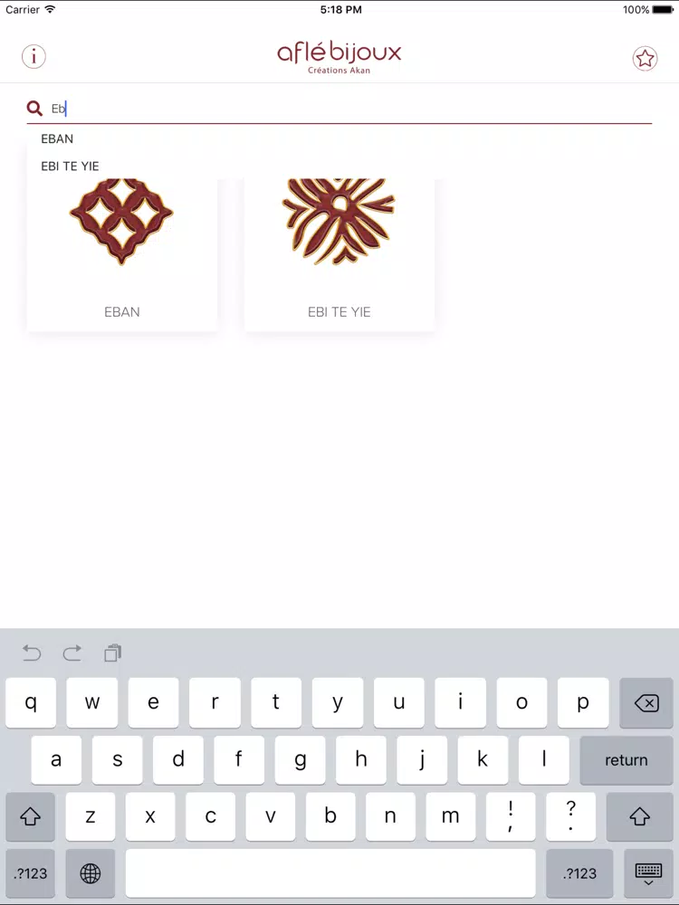 Adinkra by Aflé Bijoux iPad  Screenshots
