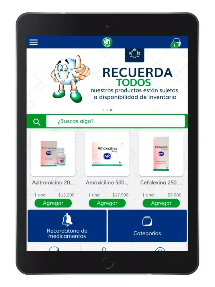 Capturas de tela do Botica Junín App iPad 