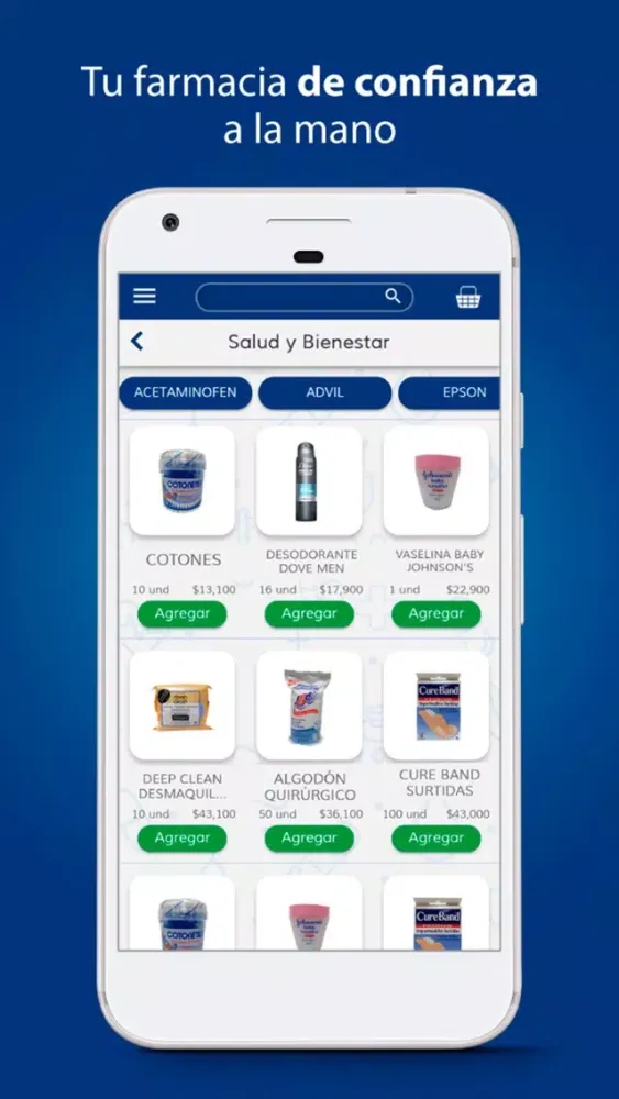 Capturas de tela do Botica Junín App