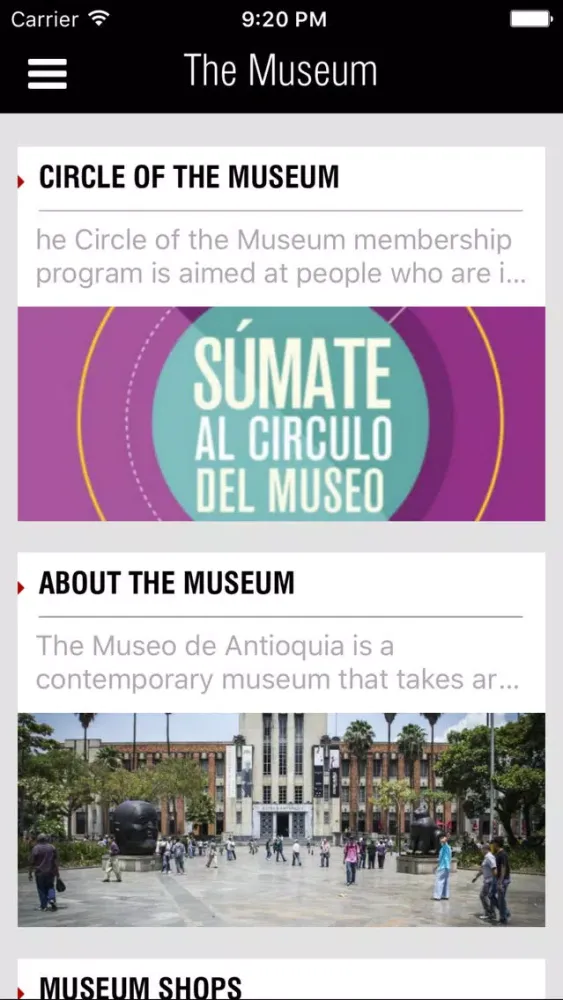 Museo de Antioquia Ekran Görüntüleri