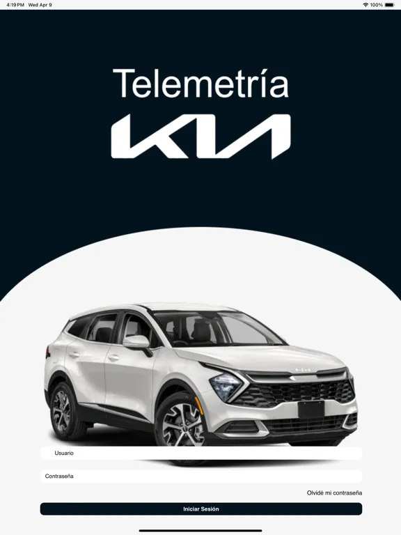 Telemetria Kia iPad 应用截图