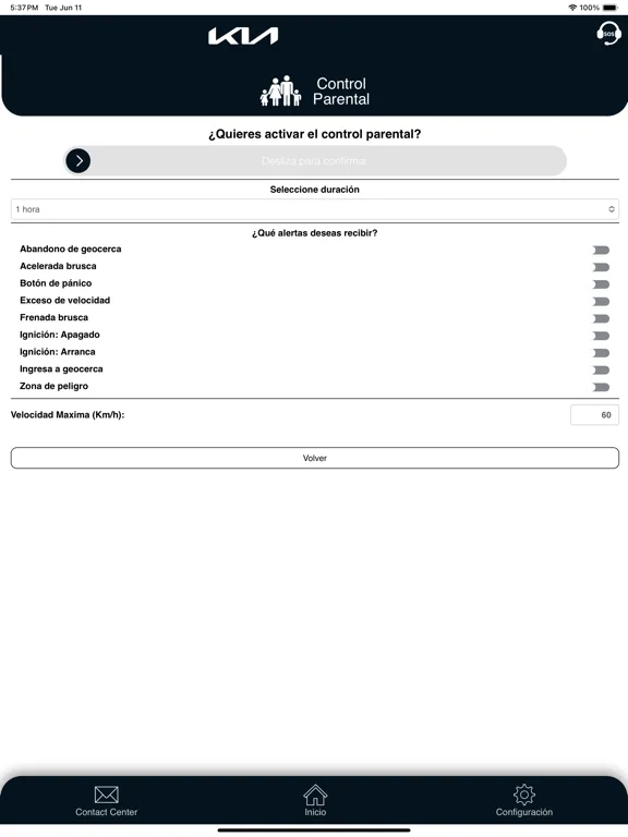 Telemetria Kia iPad 应用截图