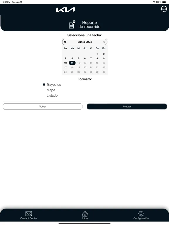 Telemetria Kia iPad 应用截图