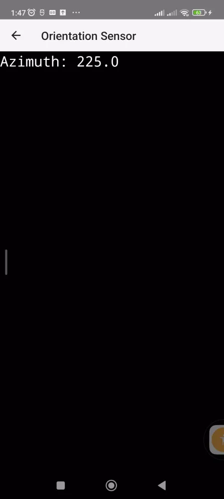 Sensor List Screenshots