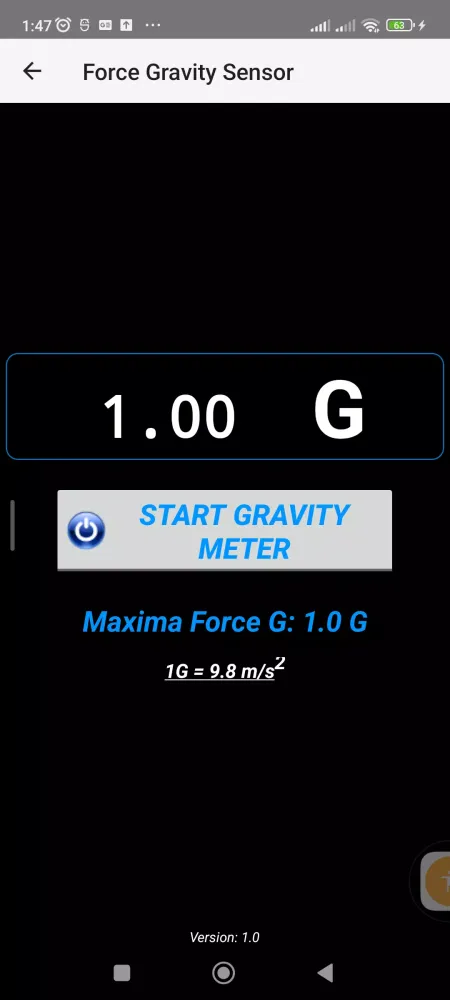 Sensor List Screenshots